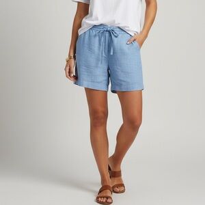 L.L Bean Linen Pull-on‎ Shorts 6”